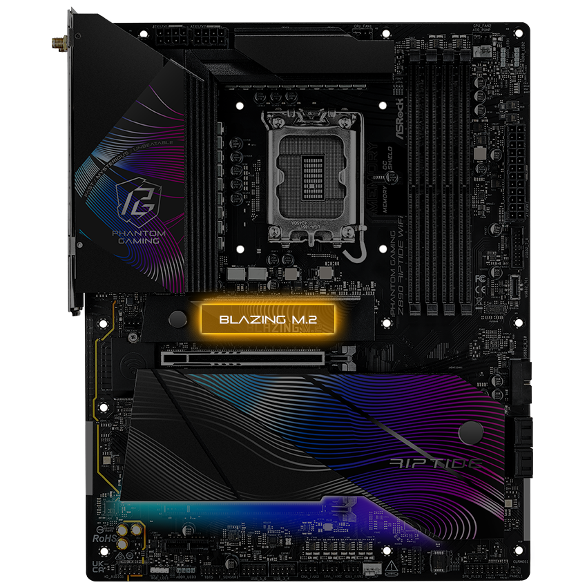 ASRock Z890 Riptide WiFi LGA 1851 ATX Motherboard - Newegg.com